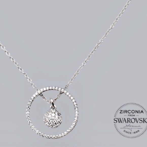White House Black Market Jewelry - Whbm Sterling Silver Necklace with Swarovski’s